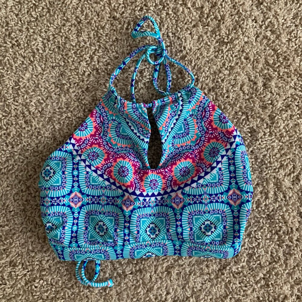 athleta high neck bikini top